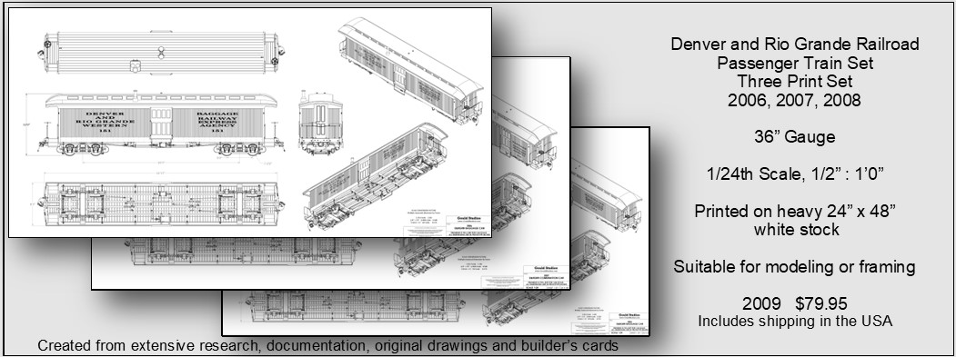 (image for) Denver and Rio Grande Railroad Passenger Train Set